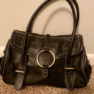 Black Leather Large Antonio Melani bag